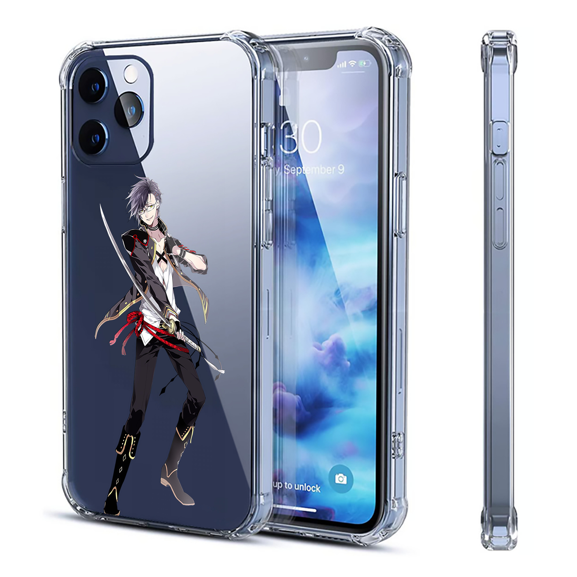 （画像用） 刀剣乱舞 Touken Ranbu 【iPhone 12シリーズ対応】透明スマホケース（クリアソフトケース）